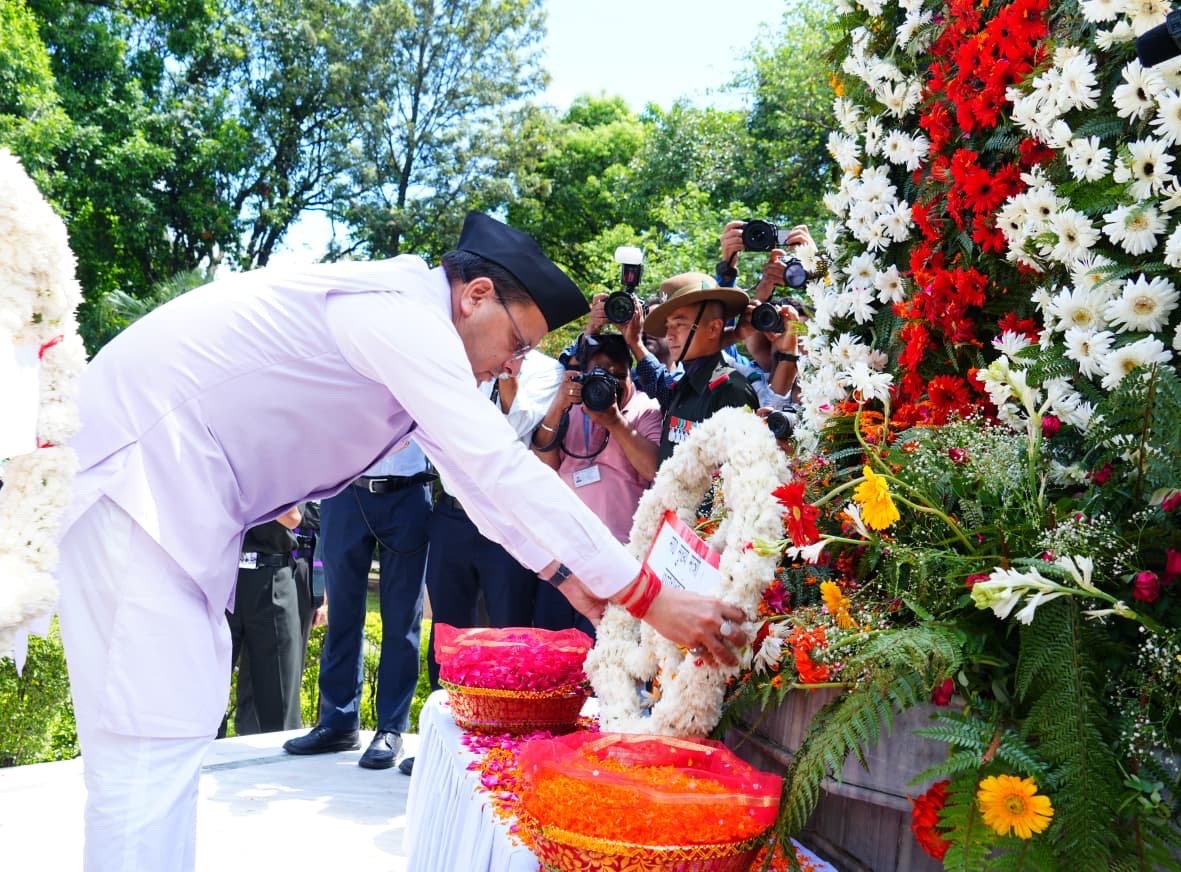 कारगिल विजय दिवस पर मुख्यमंत्री धामी ने शहीदों को दी श्रद्धांजलि, परमवीर चक्र विजेताओं की अनुग्रह राशि ₹2 करोड़ करने की घोषणा