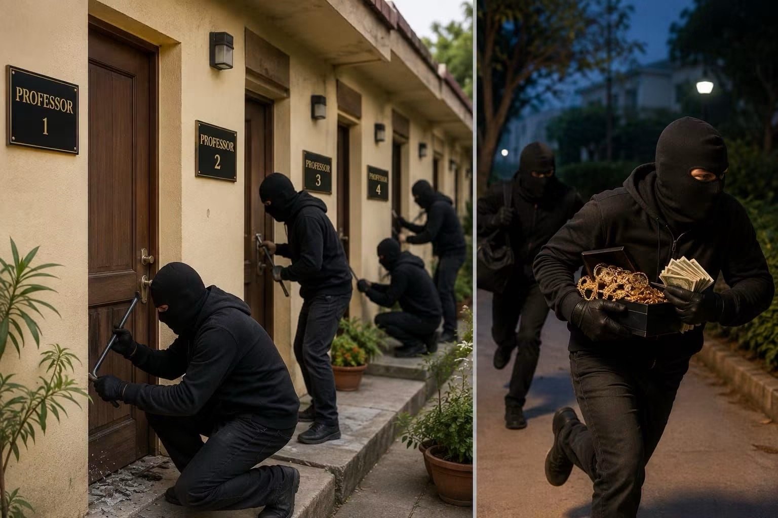 देहरादून में चोरों का आतंक: दून विश्वविद्यालय के चार प्रोफेसरों के आवासों के ताले तोड़े, गहने-नकदी चोरी; शहर में तीन बड़ी वारदातों से सुरक्षा व्यवस्था पर सवाल