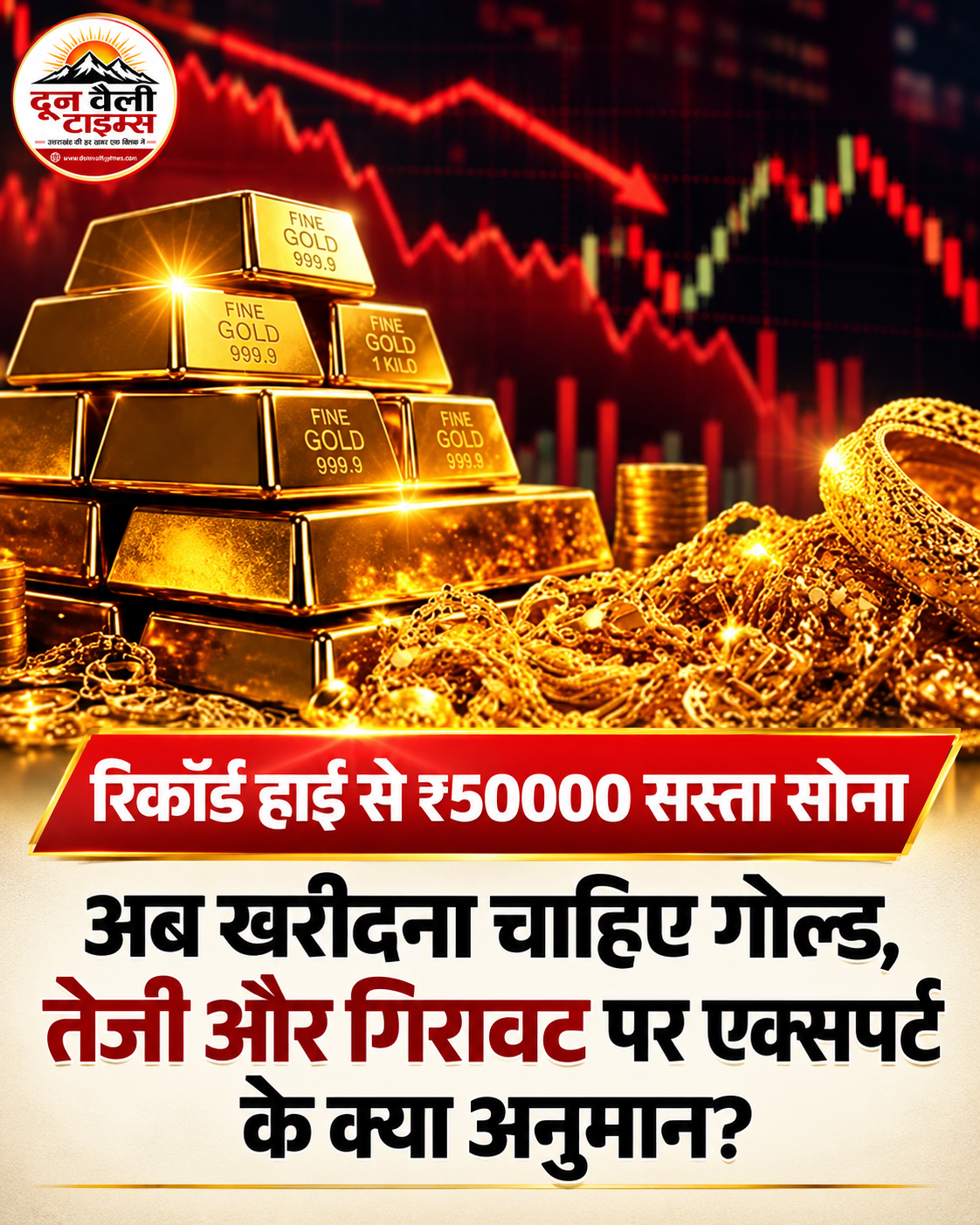 सोने की कीमतों में बड़ी गिरावट, ऑल टाइम हाई से 26% तक टूटा भाव; क्या दिवाली से पहले लौटेगी चमक?