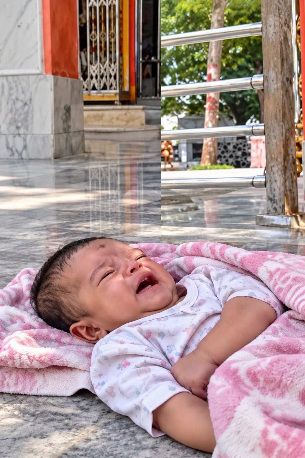नवरात्रि पर मंदिर में मिली छह माह की मासूम, रोने की आवाज सुन महिला ने गोद में उठाकर कराया शांत
