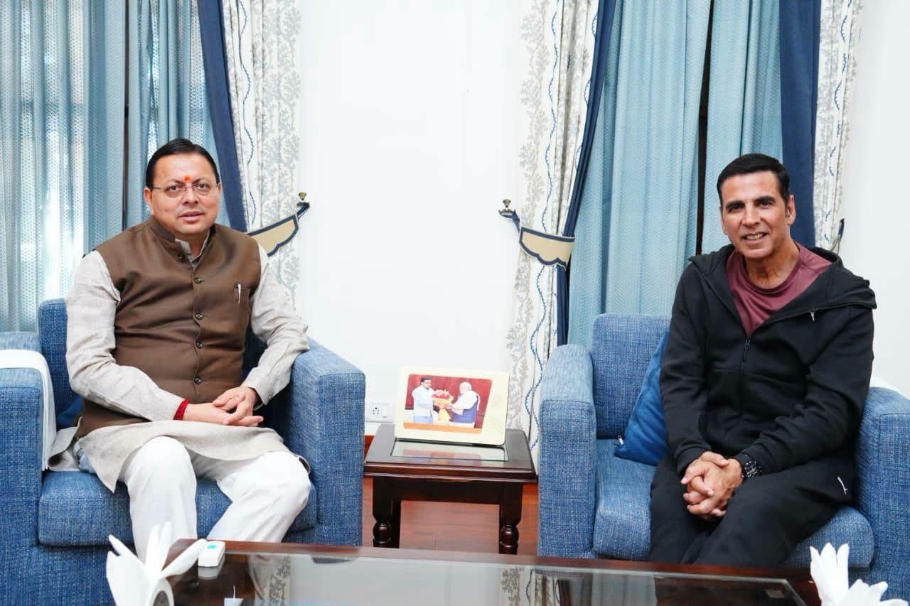 अक्षय कुमार ने सीएम धामी से की मुलाकात, उत्तराखंड की फिल्म नीति और शूटिंग की संभावनाओं पर हुई चर्चा