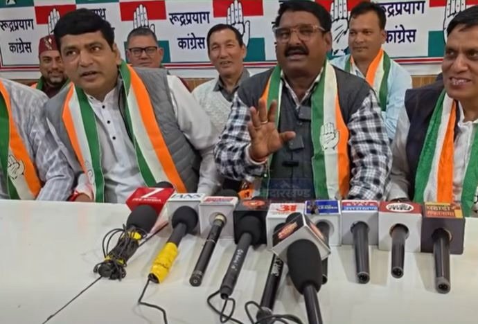 रुद्रप्रयाग में 30 मिनट में सियासी यू-टर्न, भाजपा में शामिल होकर फिर कांग्रेस में लौटे घ्यालू लाल