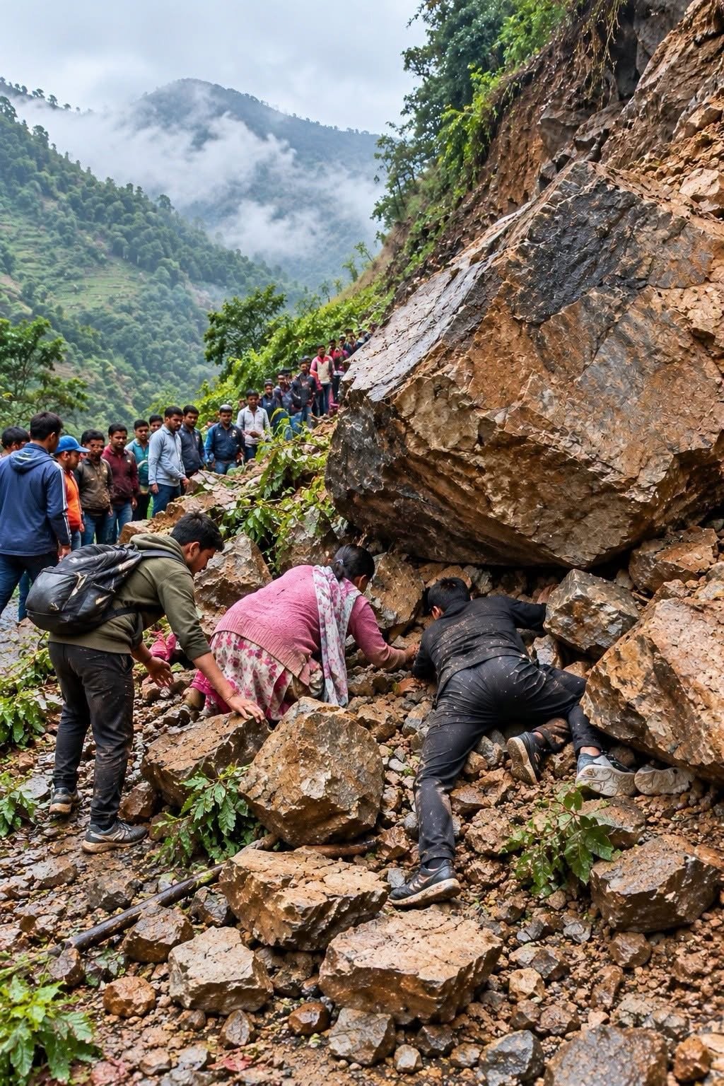 नैनीताल में दर्दनाक हादसा: पहाड़ी से गिरे मलबे और बोल्डरों ने ली दो मजदूरों की जान, एक गंभीर घायल